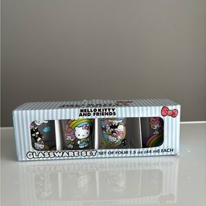 Rare Hello Kitty Set of 4 Shot Glassware